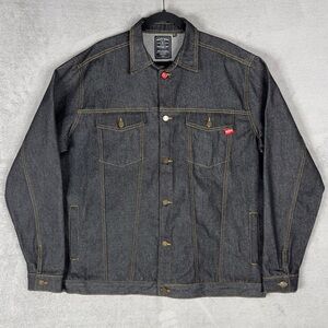 Death Wish Coffee Co.‎ Limited Edition Jean Jacket Men's 2XL Dark Wash Denim